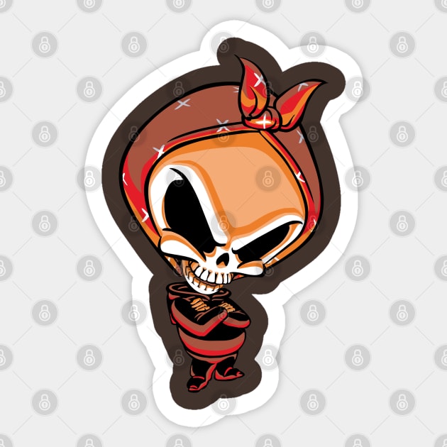 SKULLz - Gangster Sticker by BitemarkMedia